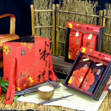花語時尚雙層米禮盒 