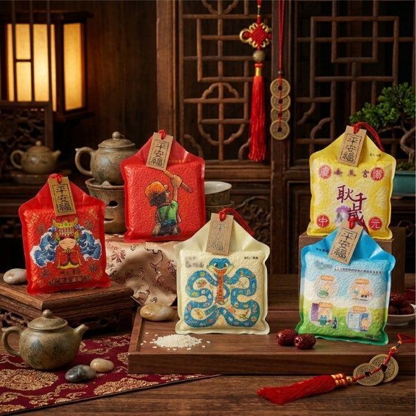 150G全彩客製平安福造型米｜平安米｜發財米｜祈福米｜禮品米｜產品圖